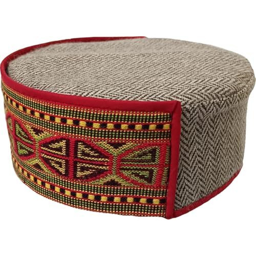 Vastraa Fusion Unisex Woolen Kullu Cap (Pack Of 1) (Ts0349D_Broad Octagon-Plus Pattern Small_Free Size)