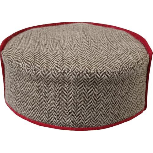 Vastraa Fusion Unisex Woolen Kullu Cap (Pack Of 1) (Ts0349D_Broad Octagon-Plus Pattern Small_Free Size)
