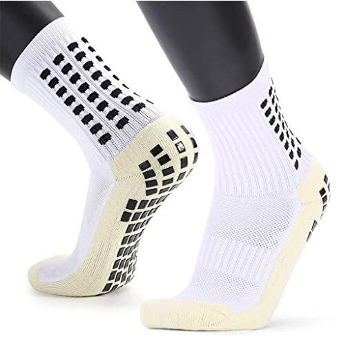 Proberos Hi-Tech Performance Athletic Socks For Men Women, Rubber Anti-Slip And Thicken Cushion Sport Socks Ankle Length Socks For Badminton Soccer Running Gym & Indoor Training
