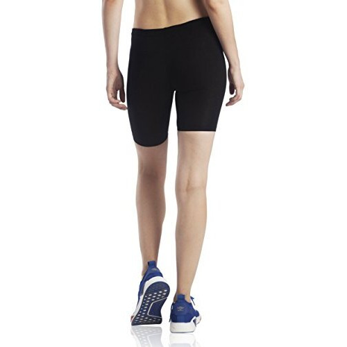 Lavos Women Under Dress Sports Cycling Shorts, Bamboo Cotton Activewear Yoga Gym Workout Anti-Bacterial Uniform, Elastic Mid Waist Shorties Tights For Womens And Girls(Xl) Black