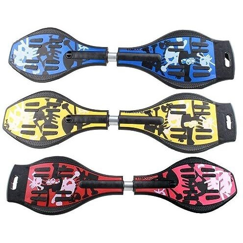 Famous Quality Wave Board Ripstick Ripster  Skate Board With Carry Bag Led Flash Colorful Lights On Wheels (Color And Design Be My Vary)