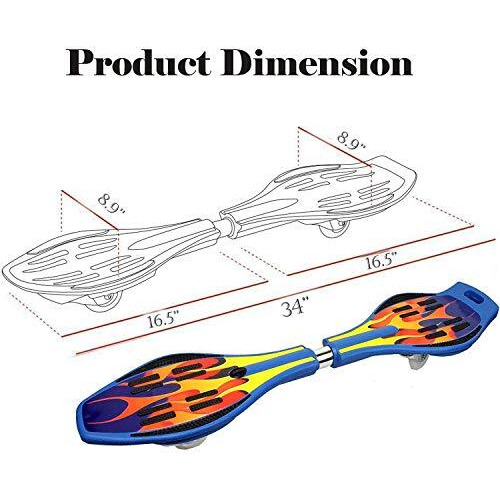 Famous Quality Wave Board Ripstick Ripster  Skate Board With Carry Bag Led Flash Colorful Lights On Wheels (Color And Design Be My Vary)