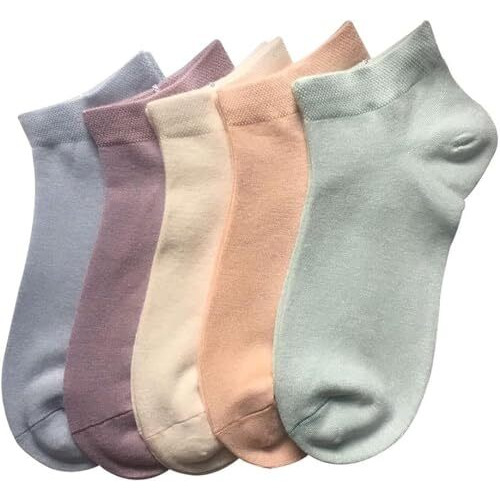 Rushmore Girl's | Ladies Ultra Soft, Anti Odor, Breathable, Anti Blister Cotton Low Cut Ankle Socks For Casual & Sports Multicolor Multi Design Socks As Per Availability | Lowcut Ankle Socks (5 Pairs)