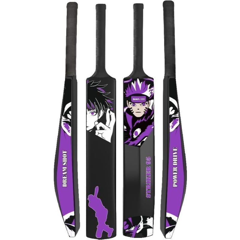 Bodyfit Heavy Duty Plastic Premium Cricket Bat For Men, Women & Children | Lightweight| Full Size| | Hard Plastic Bat| 1 Piece,