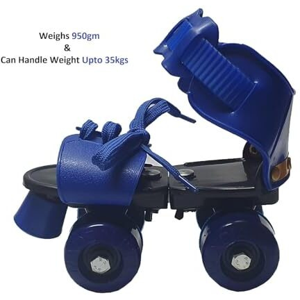 Famous Quality Unisex New Roller Skates For Kids Age Group 4-12 Years Adjustable Inline Skating Shoes With School Sport - Multi -Color