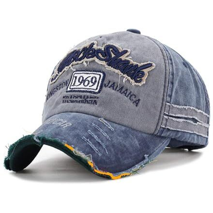Aavjo Cotton 1969 Stylish Cap For Men Women (Size - 54Cm To 60Cm) - (Dark Blue)