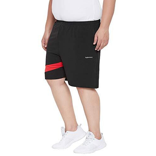 Bigbanana Men's Regular Fit Shorts (Buxton,Black,7Xl)