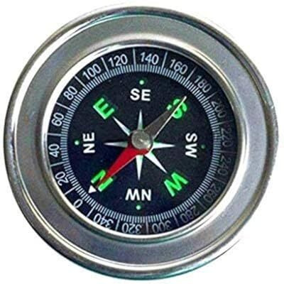 Vr Creatives Stainless Steel Directional Pocket Magnetic Compass/Magnetic Compass Direction,7.5 * 7.5 * 1.2 Cm