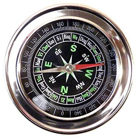 Vr Creatives Stainless Steel Directional Pocket Magnetic Compass/Magnetic Compass Direction,7.5 * 7.5 * 1.2 Cm