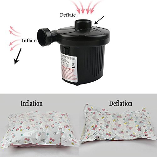 Inditradition Instant Ac Electric Air Pump (For Air Mattress, Pool Toys, Inflatable Stuffs) - 230 Voltage, Frequency 50 Hz, Black