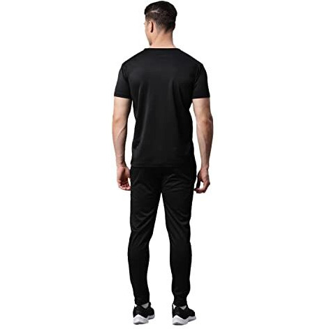 Vimal Jonney Dryfit Solid Lycra Multicolor Tracksuit Co-Ord Sets For Men (Pack Of 3)-Dryfit_T_D10_Blk_Gry_L.Gry_06-M