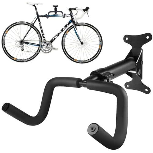 Arhat Organizers Cycle Wall Mount Stand | Heavy Duty Bicycle Hanger For Home & Garage | Foldable Cycle Hanger Wall Mount Rack For Indoor & Outdoor Storage | Cycle Hanging Stand For Bike (Black)