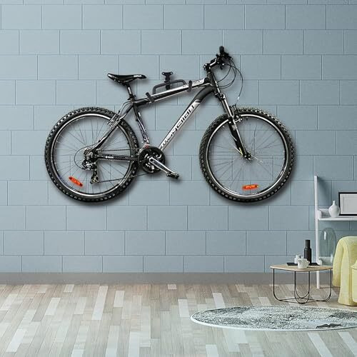 Arhat Organizers Cycle Wall Mount Stand | Heavy Duty Bicycle Hanger For Home & Garage | Foldable Cycle Hanger Wall Mount Rack For Indoor & Outdoor Storage | Cycle Hanging Stand For Bike (Black)