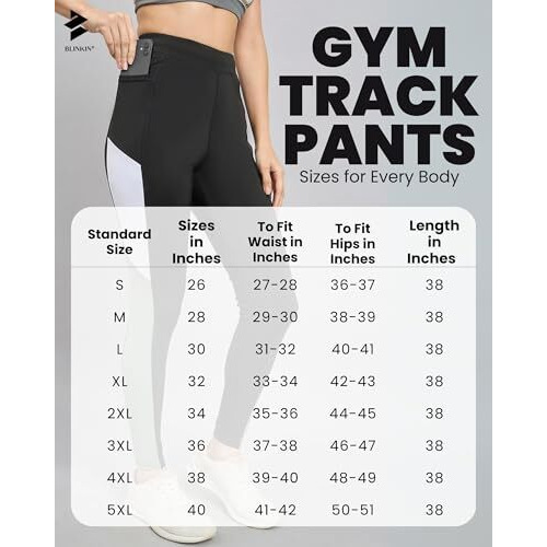 Blinkin Stretchable Gym Pants For Women Workout  The Ultimate Yoga Pants For Women | Gym Track Pants For Women With Side Pockets (1671 - Black|L-Green,Size_M)