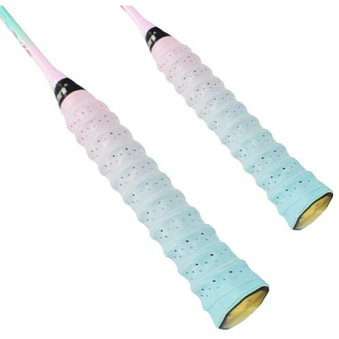 Senston 2Pcs Racket Grips Tape Overgrip For Tennis/Badminton/Squash Racket Handle Grips,Keel-Blue