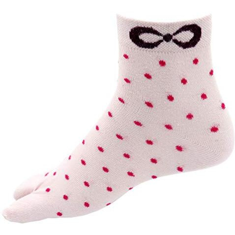 Rc. Royal Class Women's Ankle Cotton Polka Print Thumb Socks (Pack Of 5 Pairs, Multicolored, Free Size, Ankle Length)