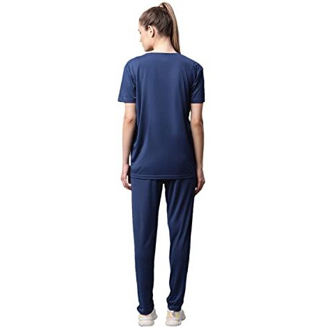 Mack Jonney Dryfit Lycra Solid Blue Tracksuit Co-Ord Set For Women-Dryfit_T_D10_Blue_002-Xl