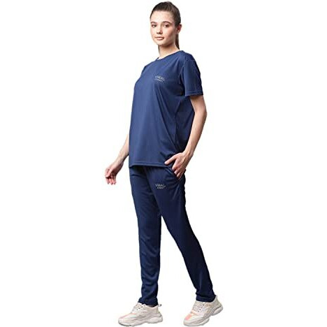 Mack Jonney Dryfit Lycra Solid Blue Tracksuit Co-Ord Set For Women-Dryfit_T_D10_Blue_002-Xl