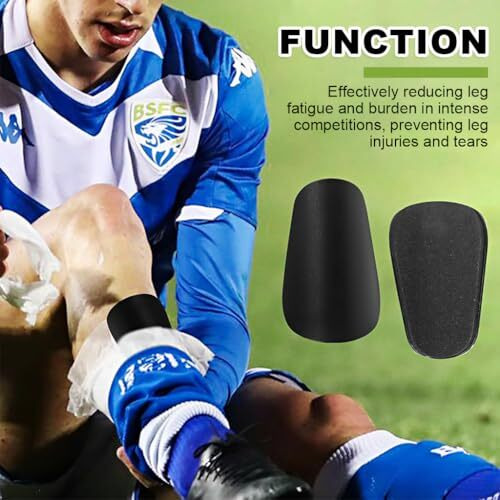 Proberos 4Pcs Sport Shin Guards, Shin Pads, Eva Cushioning Shin Guards Shin Pads Insert For High Compression 4.5X2.5 Inches Socks Kids Teens Shin Guards For Football, Baseaball, Basketball
