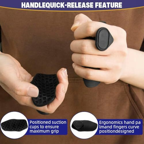 Proberos 1 Pairs Weight Lifting Grips Non-Skid Rubber Grip Pads Improves Grip Strength & Palm Protection Finger Grip Strengtheners Pull-Up Grip Strength Aids