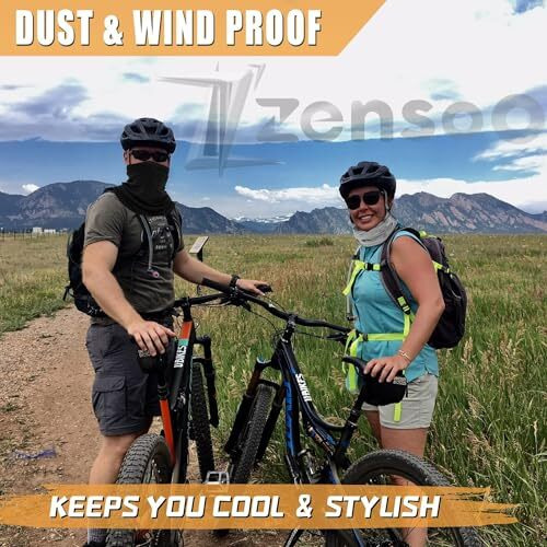 Zensoo Neck Gaiter Face Covering  Multifunctional 9 In 1 Bandana For Head And Neck | Uv Sun Protection | Face Mask For Bikers | Stylish Bandana For Men Bike | Outdoor Adventures & Everyday Wear