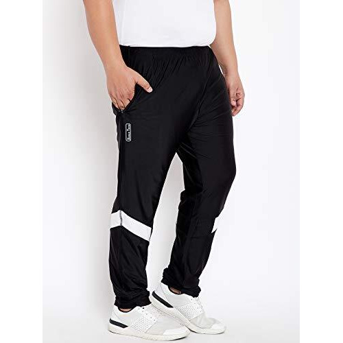 Bigbanana Men's Regular Fit Trackpants (Ollie,Black,7Xl)