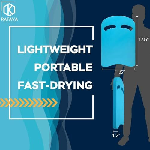 Ratava Sports Kickboard Floating Boards For Beginner Swimming Kickboard For Training Aid Float For Swimming And Pool Exercise Swimming Kickboard For Adults, Kids (Pack Of 1)