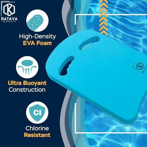 Ratava Sports Kickboard Floating Boards For Beginner Swimming Kickboard For Training Aid Float For Swimming And Pool Exercise Swimming Kickboard For Adults, Kids (Pack Of 1)