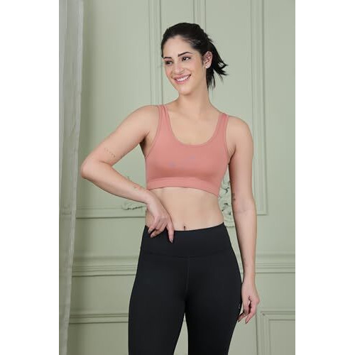 Celary Women's Cotton Wire Free Classic Non-Padded Full Coverage Bra (Pack Of 2) (Sportw-(Bela.Pink-Maroon)-34_Bellarina Pink