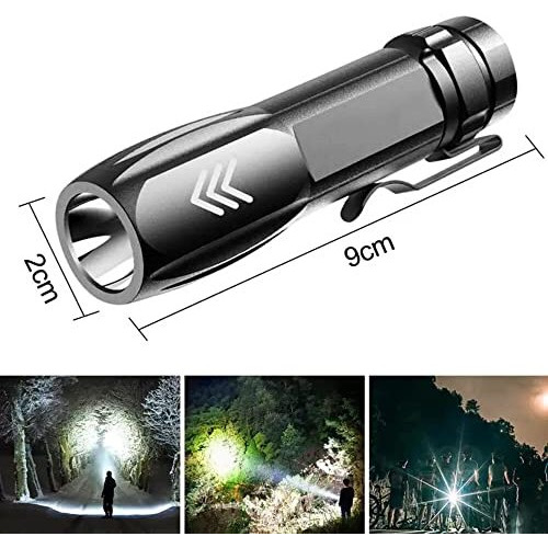Care 4 Aluminum Alloy Pen Clip Flashlight Mini Rechargeable Led Flashlight Waterproof Use Xpe Lamp Beads For Adventure Camping Fishing