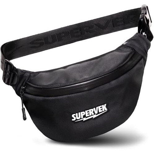 Supervek Waist Bag For Man Women - Cross Body Shoulder Bag For Men - Small Side Bag For Men With Waterproof Zipper - Travel Hiking Hip Fanny Pack - Stylish Mini Chest Bag Pouch For Daily Use