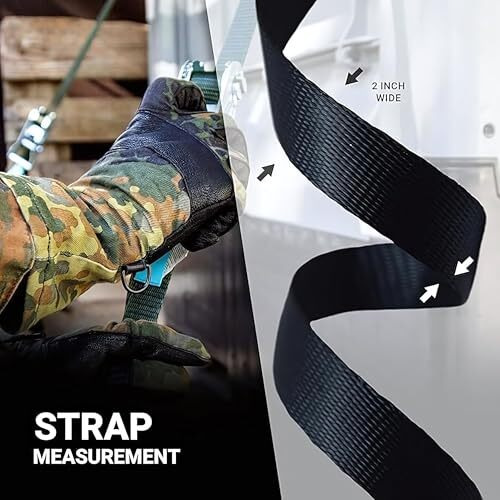 Apav Heavy-Duty 2-Inch Wide Nylon Webbing Strap - Versatile & Durable For Outdoor Gear, Sports Equipment, Pet Collars, Leashes, Bag Belts & Diy Projects (5 Meter (Black))