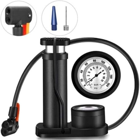 Voracia Cycle Air Pump For Bicycle And Bike Foot Activated Pump Machine For High Pressure Cycle Air Pump For Bicycle, Football Pump, Pump For Cycle Tyre