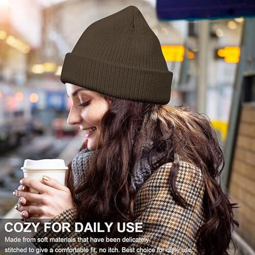 Northwind Winter Cap For Men And Women, Beanie And Woolen Cap, Winter Wear (Coffe)