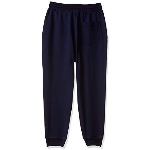 Amazon Brand - Jam & Honey Boys 100% Cotton Solid Print Track Pants (Joggers) Navy