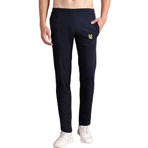 Vimal Jonney Men's Regular Fit Trackpants (D10Navy-0001-Xxl_Blue_Xx-Large)
