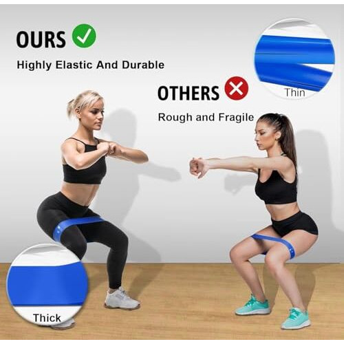 Verat Resistance Band - Stretch Bands For Exercise, Physical Therapy, Yoga - Elastic Bands, Long Stretching Rubber - Track & Field Accessories, Fitness, Home Gym For Adults (2 Pcs)