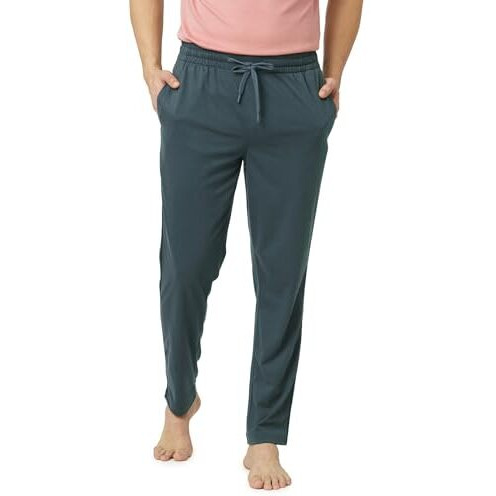 Damensch Mens Regular Fit Statement Jersey Track Pants| Soft Prima Jersey Track Pant For Men-Pack Of 1-Grey Green-L
