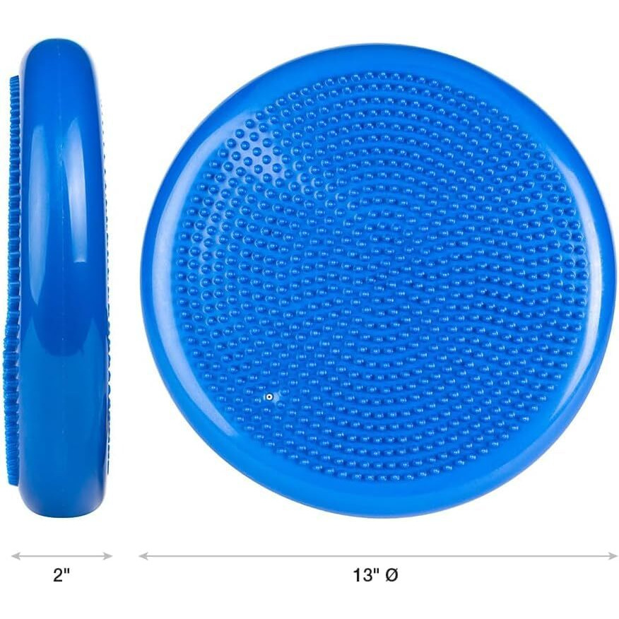 Darkness Exercise Balance Board, Inflated Balance Stability Disc Cushion | 13 Inches Diameter (Multicolour)