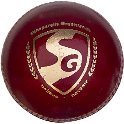Sg Shield 30 Four-Piece Water Proof Cricket Leather Ball (Red)