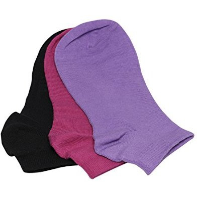 Supersox Women's Combed Cotton Sneaker Length Plain Socks (Wccp0919, Purple, Free Size, Ankle Length)