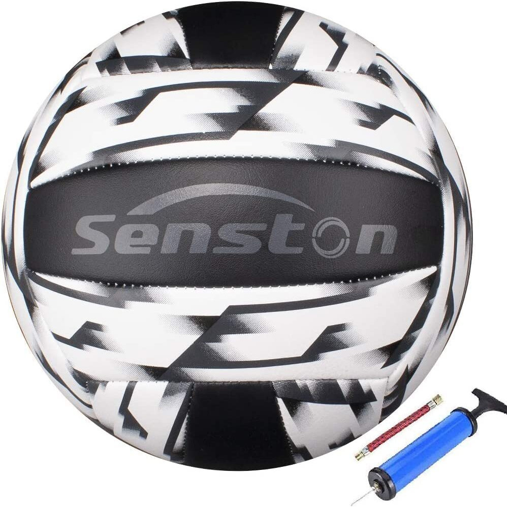 Senston Microfiber Volleyball Official Size 5 - Waterproof Indoor/Outdoor Soft Volleyball For Kids Youth Adults,Beach Play, Game,Gym,Training,White