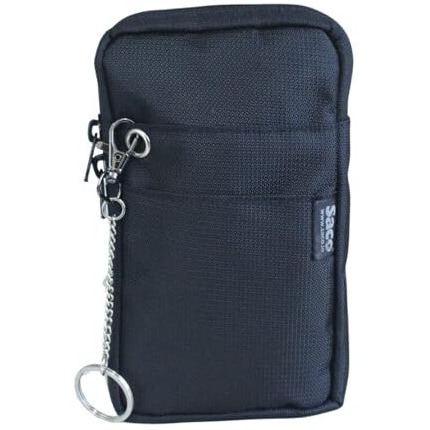 Saco Outdoor Tactical Holster Universal Multipurpose Tactical Cover | Mobile Carry Case Pouch Belt Waist Bag For Apple Samsung Oneplus Oppo Vivo Redmi Xiaomi Smartphone Up To 6.7 Inch - Black