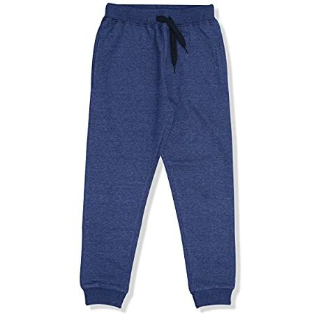 Yuv Boy's Regular Fit Trackpants (Pack Of 2)(Sb-2C1-L_Blue_9 Years-10 Years), Mid Rise