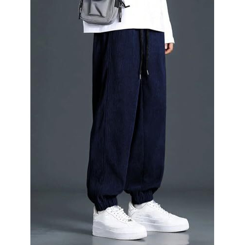 Greciilooks Track Pant For Men | Trouser Pant For Men | Baggy Pant For Men Loose Fit | Cargo Pant For Men | Track Pant Men | Men Stylish Track Pant (In, Alpha, L, Regular, Blue)