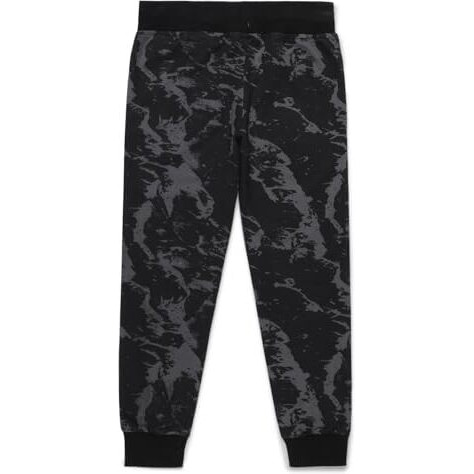 Alan Jones Clothing Boy's Patterned Cotton Joggers Track Pant (Black_15-16 Years)