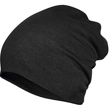 Primebox Cotton Long Beanie For Men Women Headwear Slouchy Skull Cover Cap Fashion Accessories Topa Pack Of 2Pcs Black Grey Color Beanie