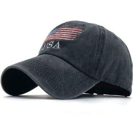 Handcuffs Usa Denim Unisex Baseball Caps Casual Sports Summer Outdoor Activities Cap For Men And Women (Black, Free Size)