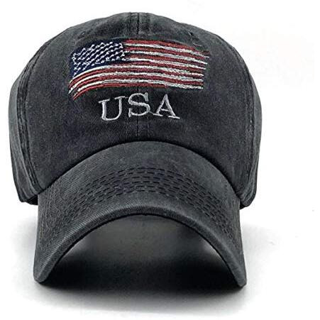 Handcuffs Usa Denim Unisex Baseball Caps Casual Sports Summer Outdoor Activities Cap For Men And Women (Black, Free Size)