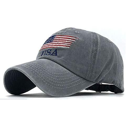 Handcuffs Usa Denim Unisex Baseball Caps Casual Sports Summer Outdoor Activities Cap For Men And Women (Grey, Free Size)